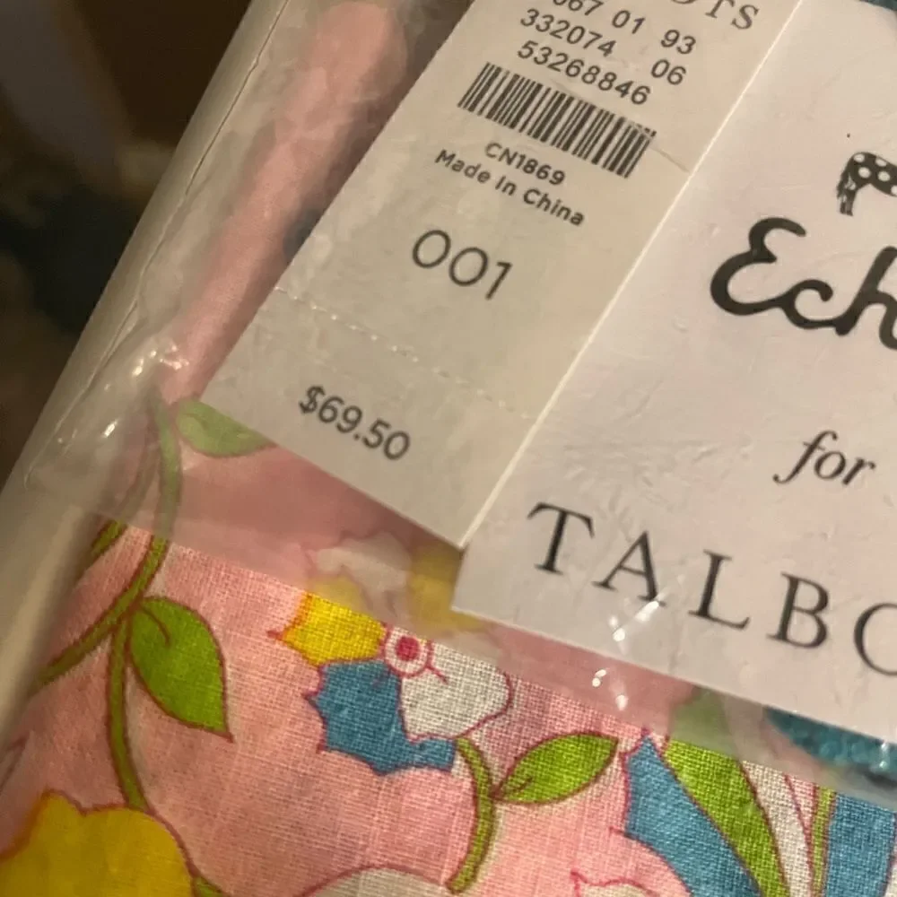 Talbots Echo Indigo Blu Scarf NWT